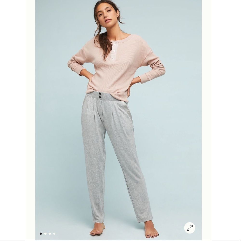 NWT Anthropologie High-Waisted Soft Jersey Lounge Pants.